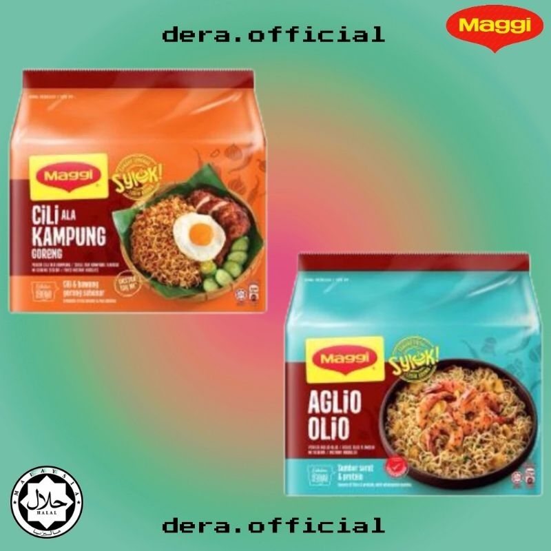 

Mi Maggi Syiok Cili Ala Kampung & Aglio Olio Malaysia Halal