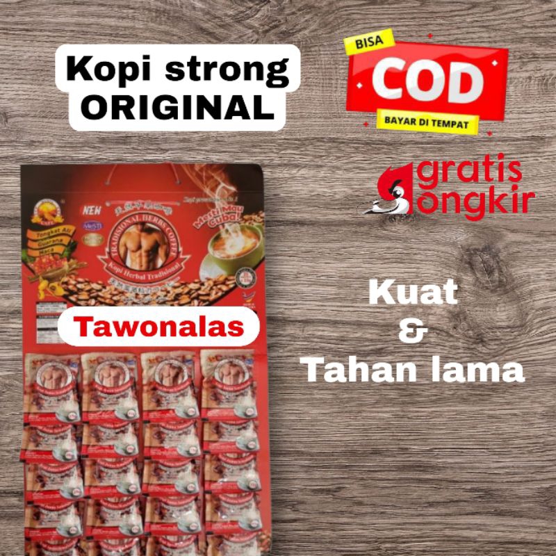 

Strong coffe original 20 Sachet / kopi strong penambah durasi