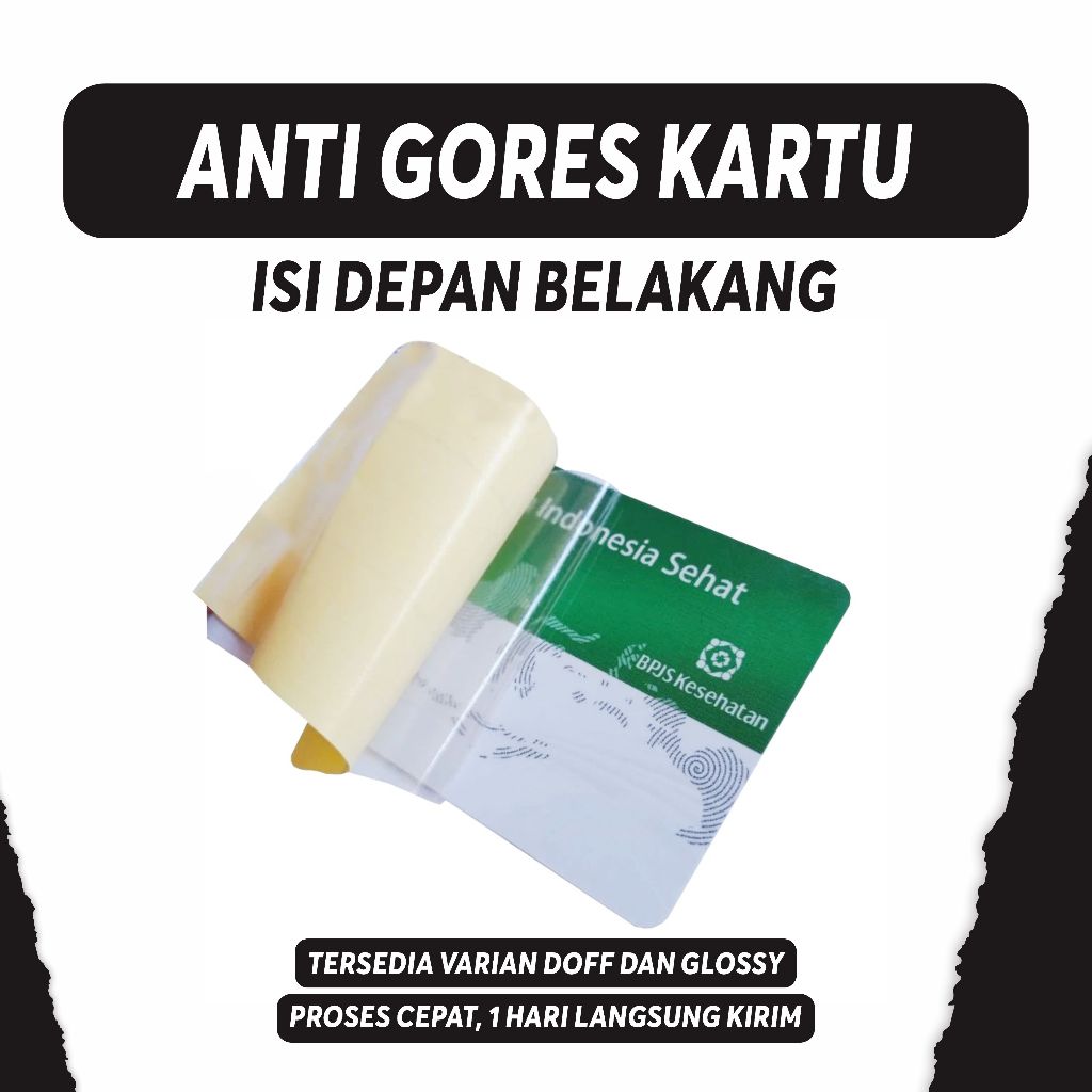 

Anti Gores Kartu (Isi Depan Belakang)