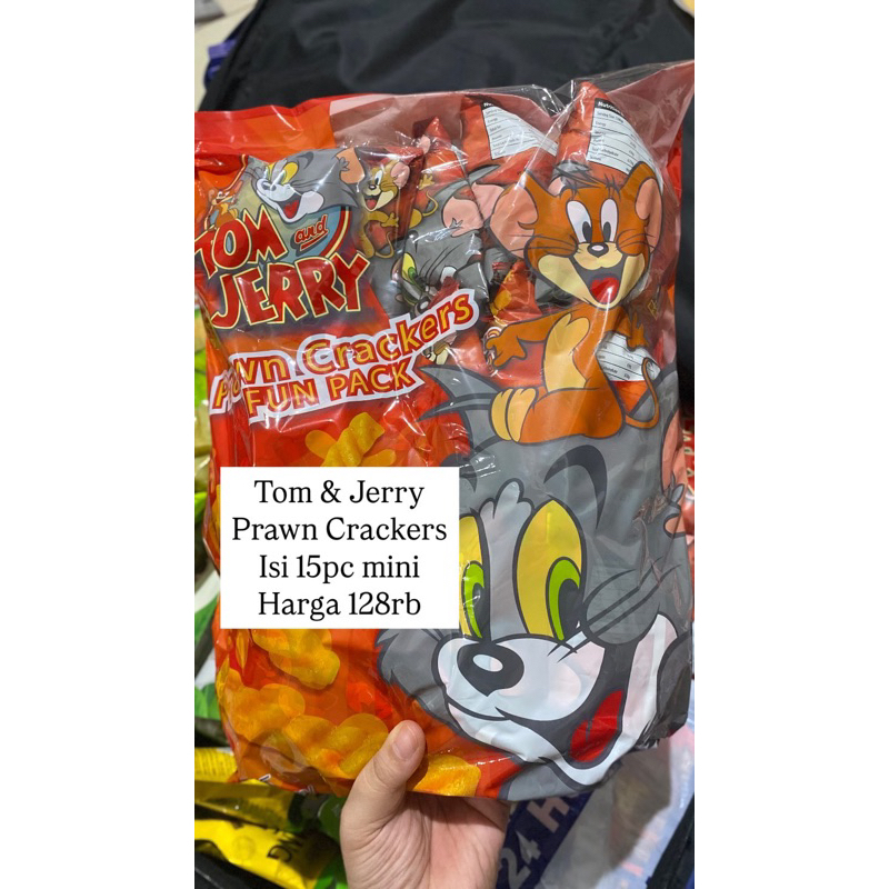 

Tom n Jerry Snack isi 15pc Prawn Crackers / Chicken Crackers