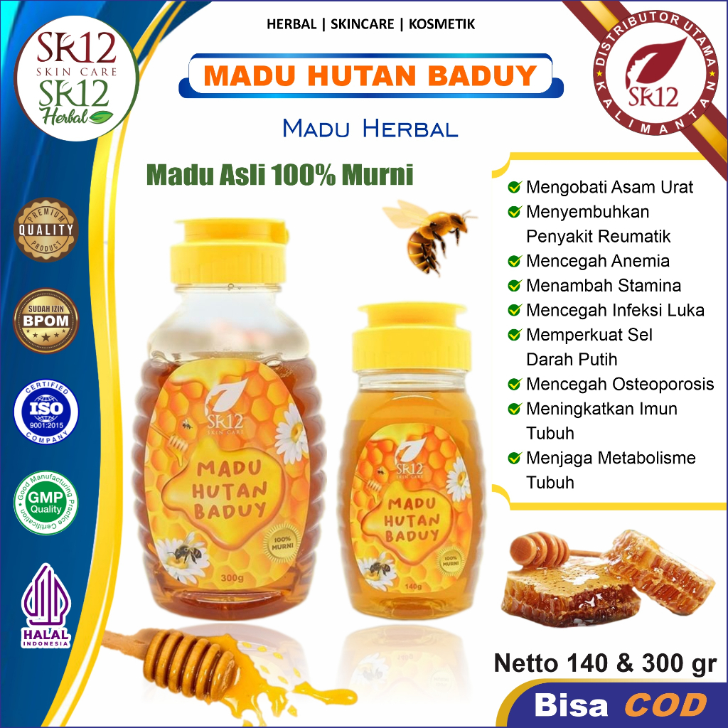 

Madu Hutan Baduy SR12 | Madu Asli 100% Murni | Madu SR12 Herbal | Menjaga Metabolisme Tubuh