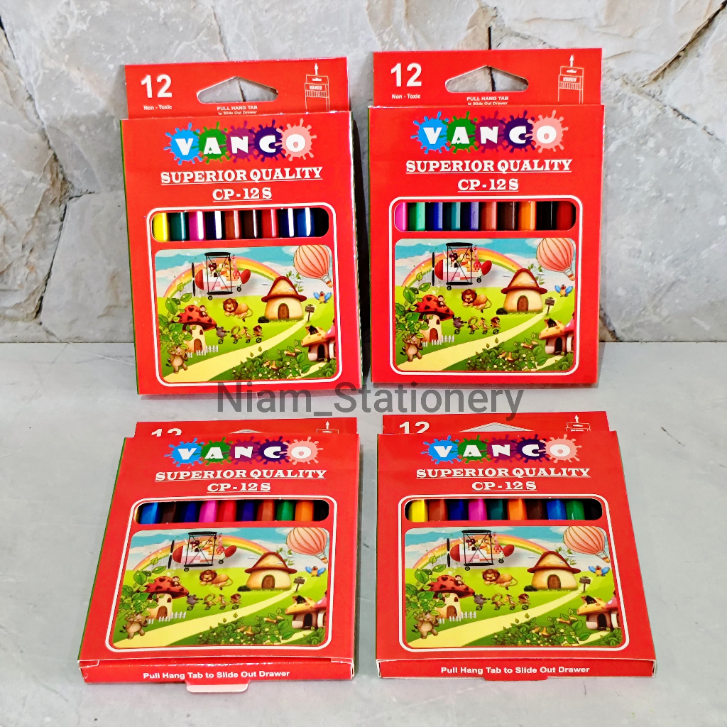 

Azka_Niam SATU SET ( 12 WARNA ) Pensil Warna / Pensil 12 Warna Pendek Van-Art
