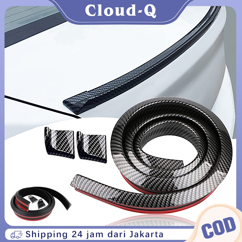Spoiler Lips Ducktail Carbon Universal 3.5cm - Modifikasi Sporty Untuk Sedan