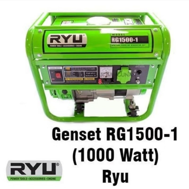 RYU Mesin Genset bensin RG 1500-1 Generator 1000 watt