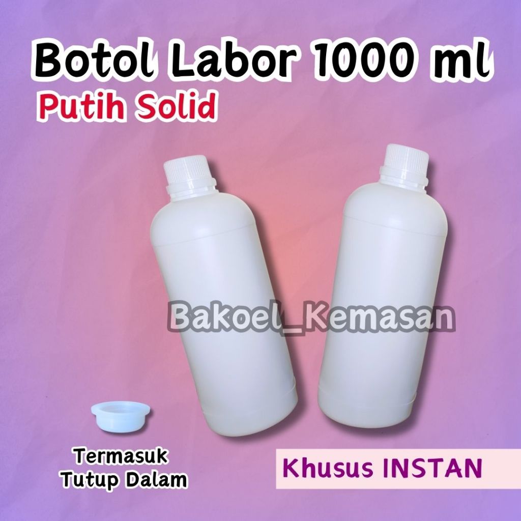 Botol HDPE 1000ml / Botol Agro 1 Liter / Labor 1L