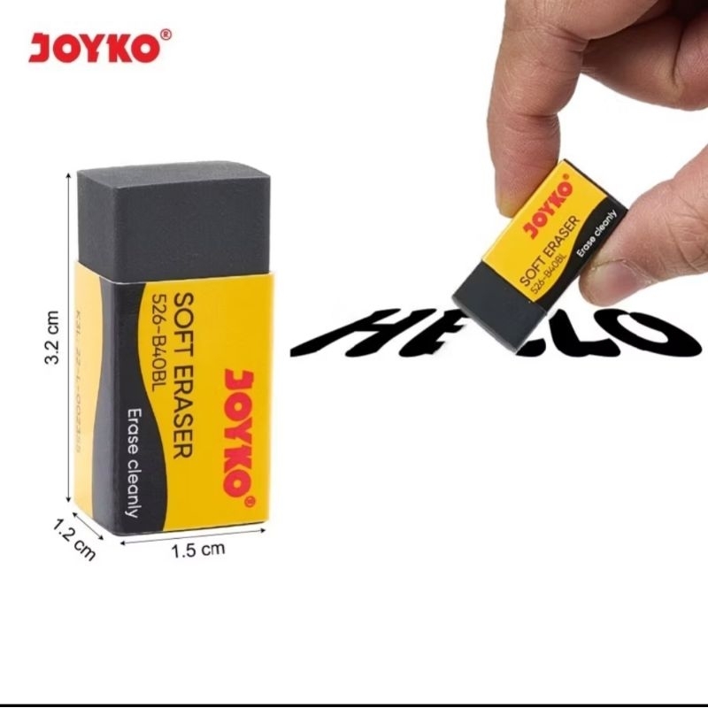 

JOYKO Soft Eraser 526-B40BL - Penghapus Pensil Halus & Bersih