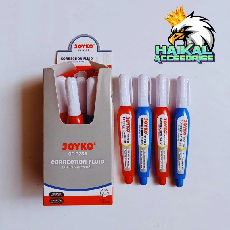 

Tipe X Joyko Correction Fluid CF-P235 Isi 12pcs