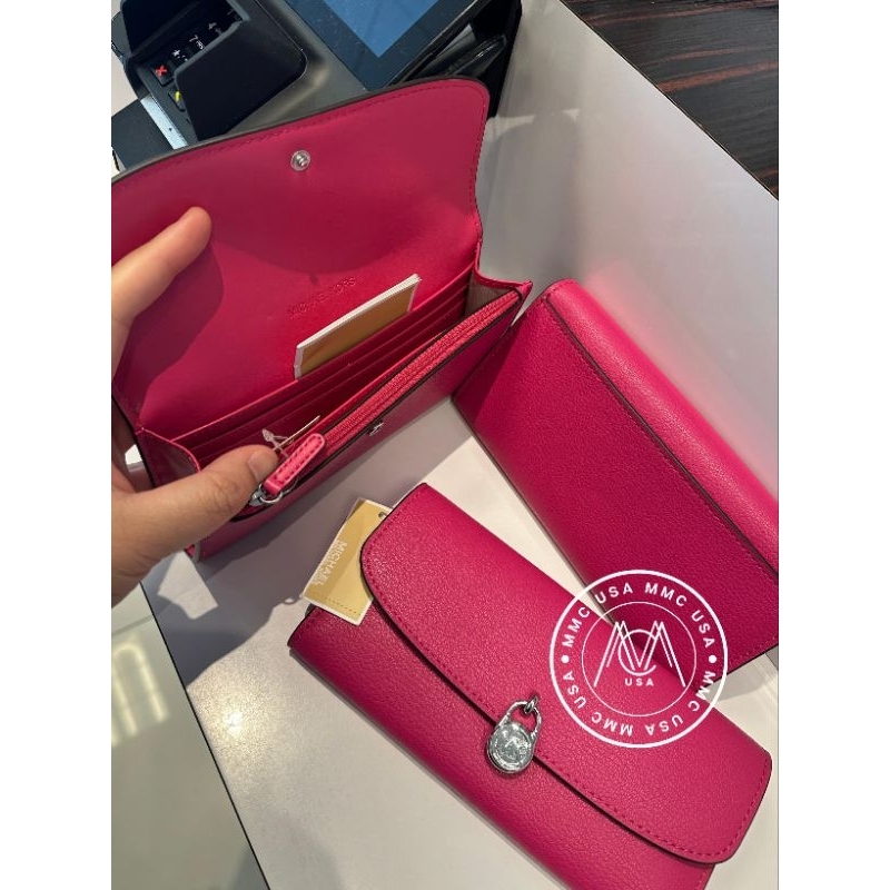 MK HAMILTON LEATHER LARGE FLAP CONTINENTAL WALLET