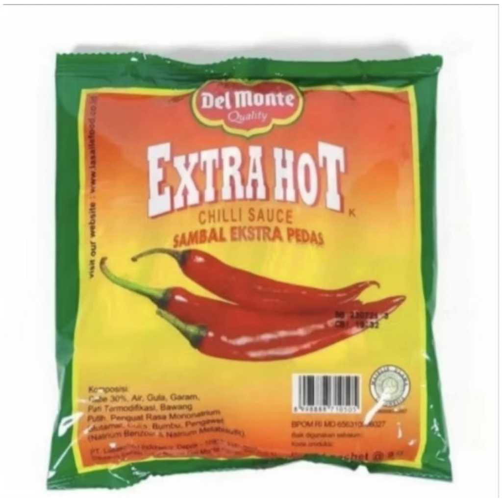 

Delmonte Saos Sambal Extra Hot Sachet Stick 1 Pak 24 Stik Del Monte