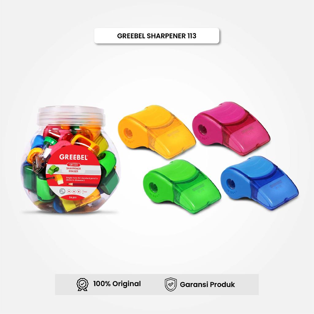 

Rautan Pensil Serutan Sharpener 113 (PCS) / Greebel Rautan Pensil / IStationery