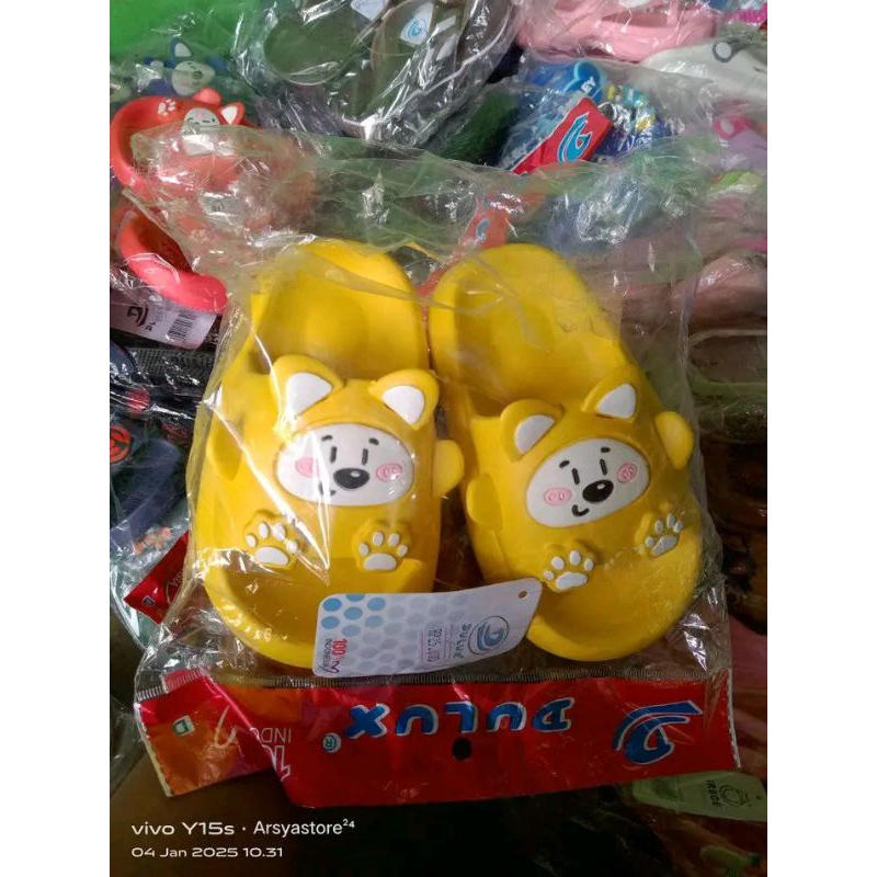 DULUX SANDAL ANAK PEREMPUAN SANDAL SELOP KARAKTER LUCU