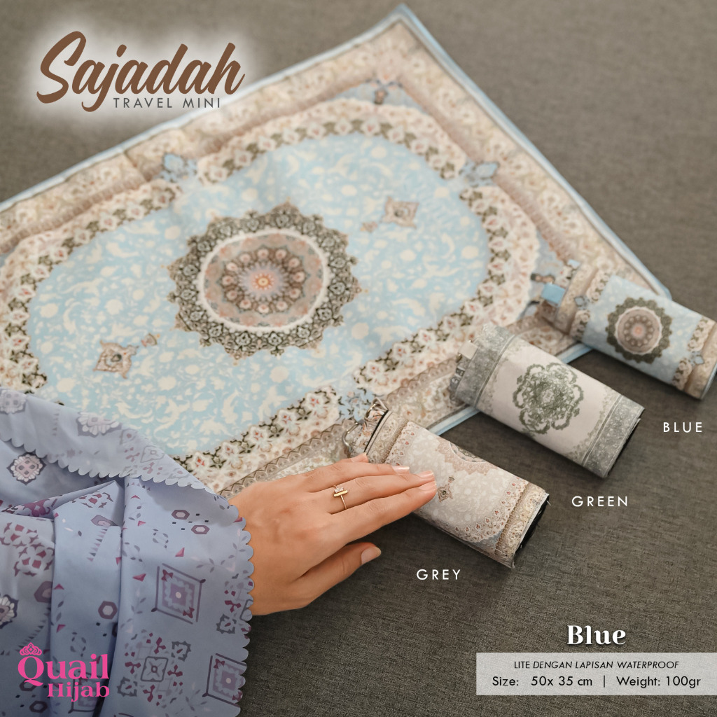 SAJADAH MINI//SAJADAH TRAVELLING//SAJADAH WATERPROOF//ORIGINAL QUAIL