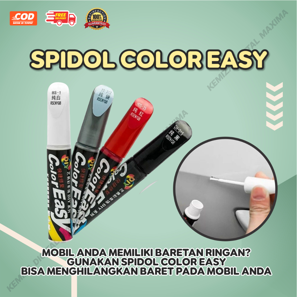 

Ay00! Spidol Baret Mobil Motor Permanent Penghilang Baret Color Easy Spidol Cat Baret - Bisa COD