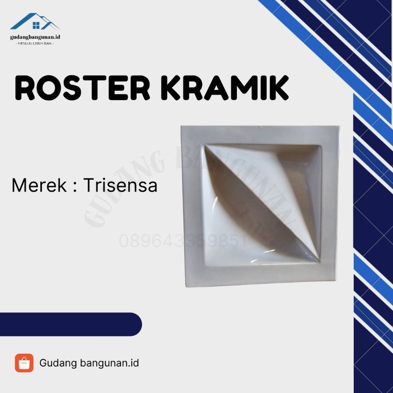 ROSTER / LUBANG ANGIN KERAMIK 1DUS