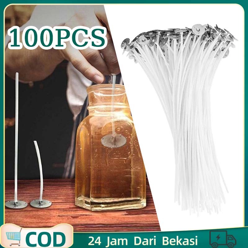 Sumbu Lilin 100 Pcs Sumbu Lilin Minyak Benang Sumbu Lilin Sumbu Bahan Lilin Diy