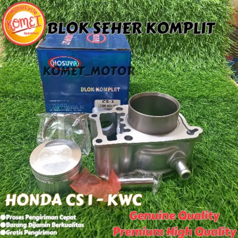 [KOMET] BLOK SEHER CYLINDER BLOK KOMPLIT HONDA CS 1 / CS1 CS ONE - KWC [HOSUYA]