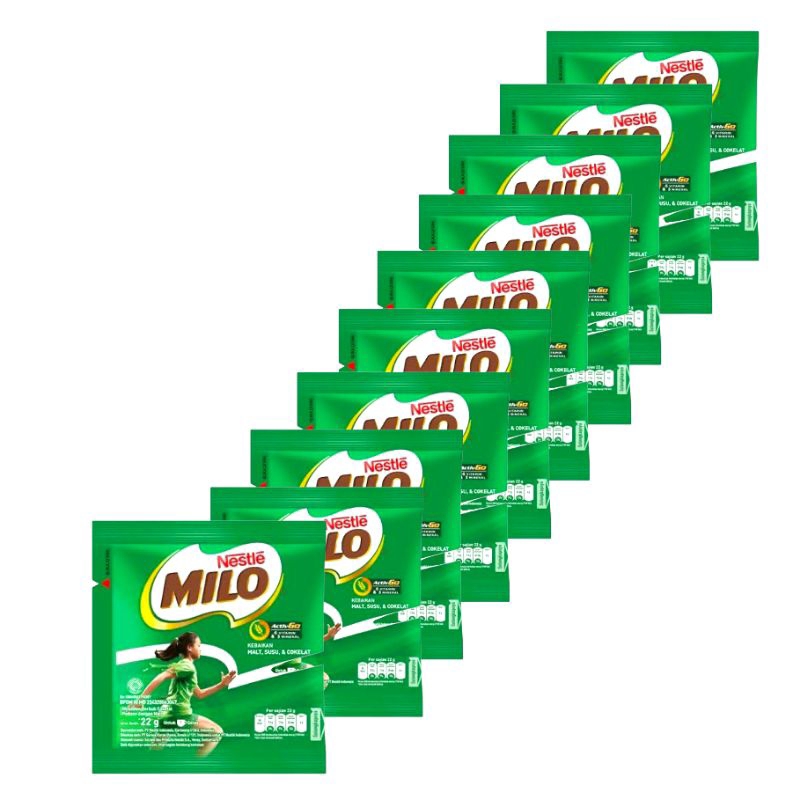 

Milo active go 22gr 1 renceng isi 10 pcs