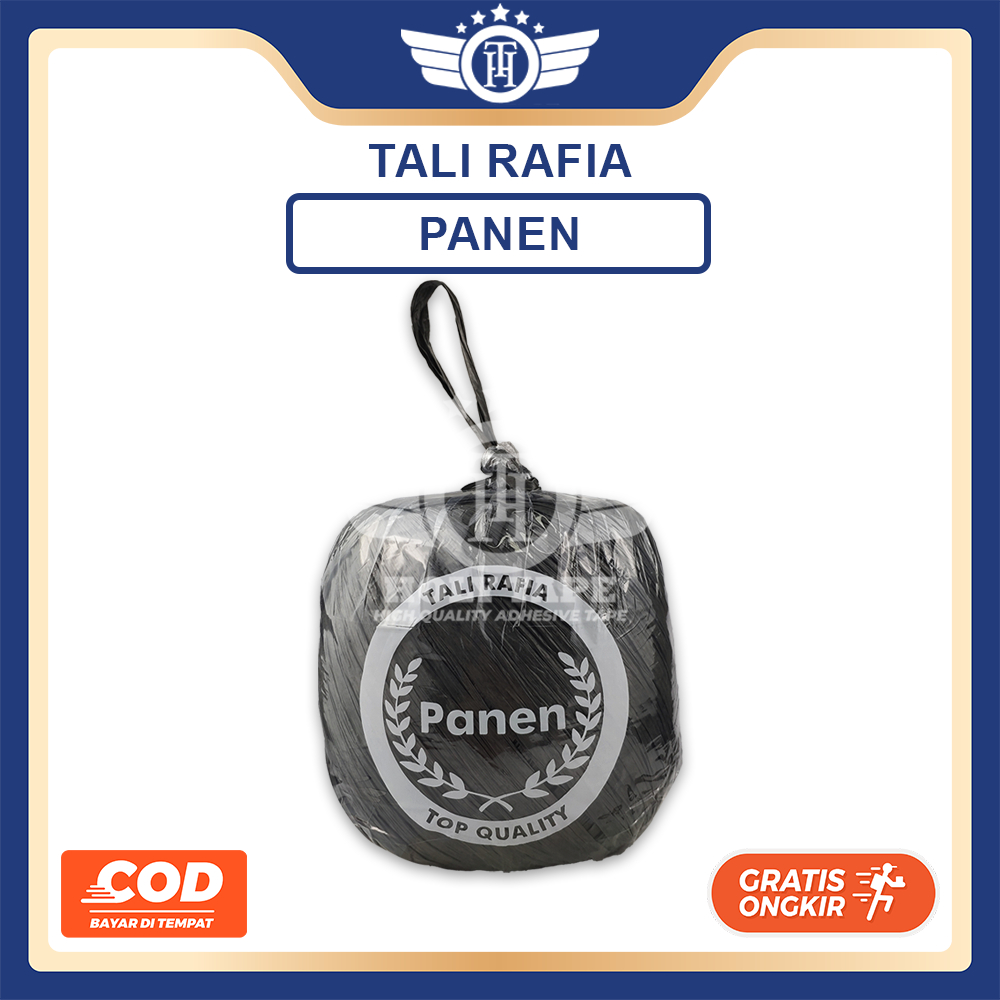 

PROMO TALI RAFIA 1KG HITAM KUALITAS PANEN "TIDAK MUDAH PUTUS