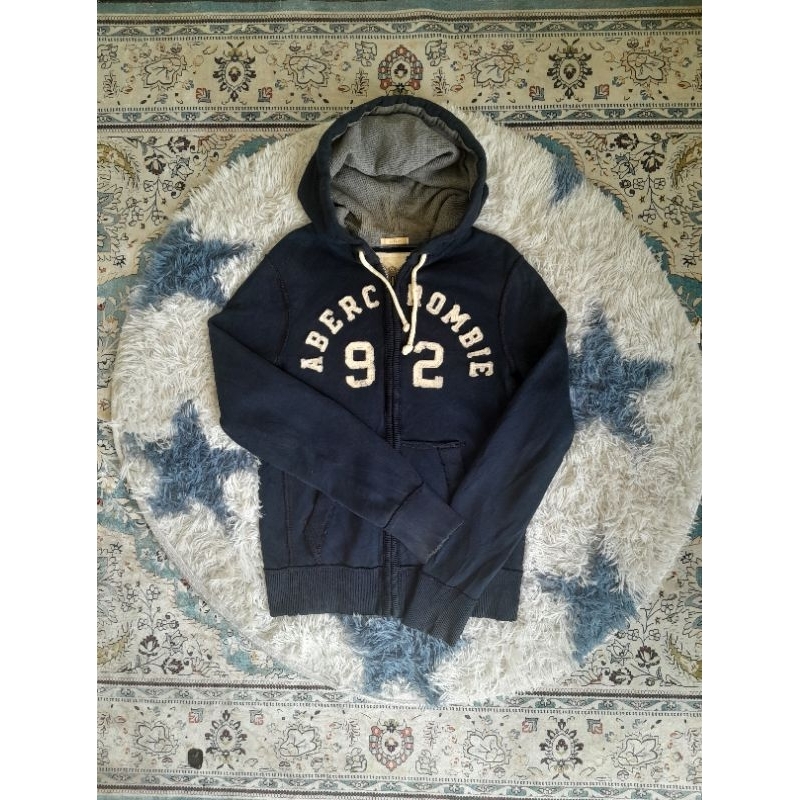 Abercrombie & Fitch Zip Hoodie Navy Original
