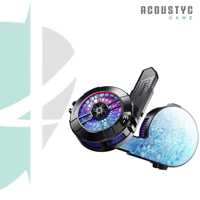 GAME SL33 Fan Cooler Hp Gaming Silent Cooler Magnetic RGB Light Heatsink Pendingin Hp