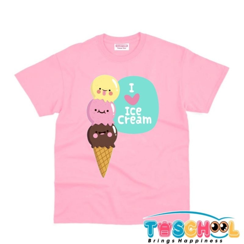 BAJU ANAK KAOS ANAK ICE CREAM