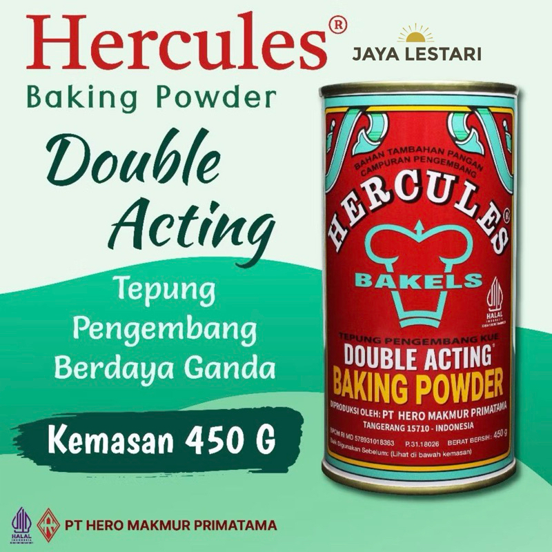 

Hercules Bakels Baking Powder Tepung Pengembang Kue (450g)