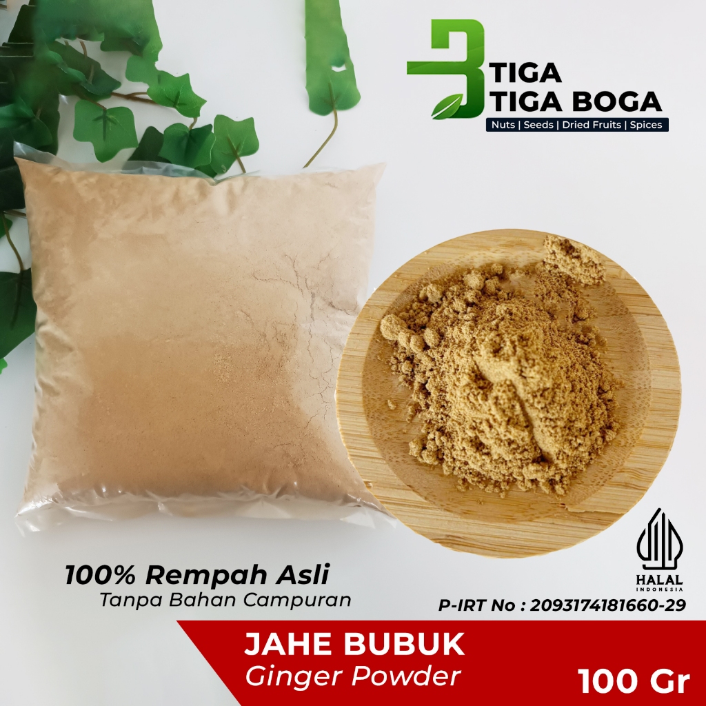 

Jahe Bubuk / Ginger Powder 100gr – 100% Alami & Tanpa Campuran