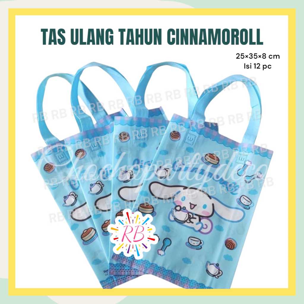 

Tas Ulang Tahun CINNAMOROLL Isi 12 / Goodie Bag Cinnamoroll Sanrio