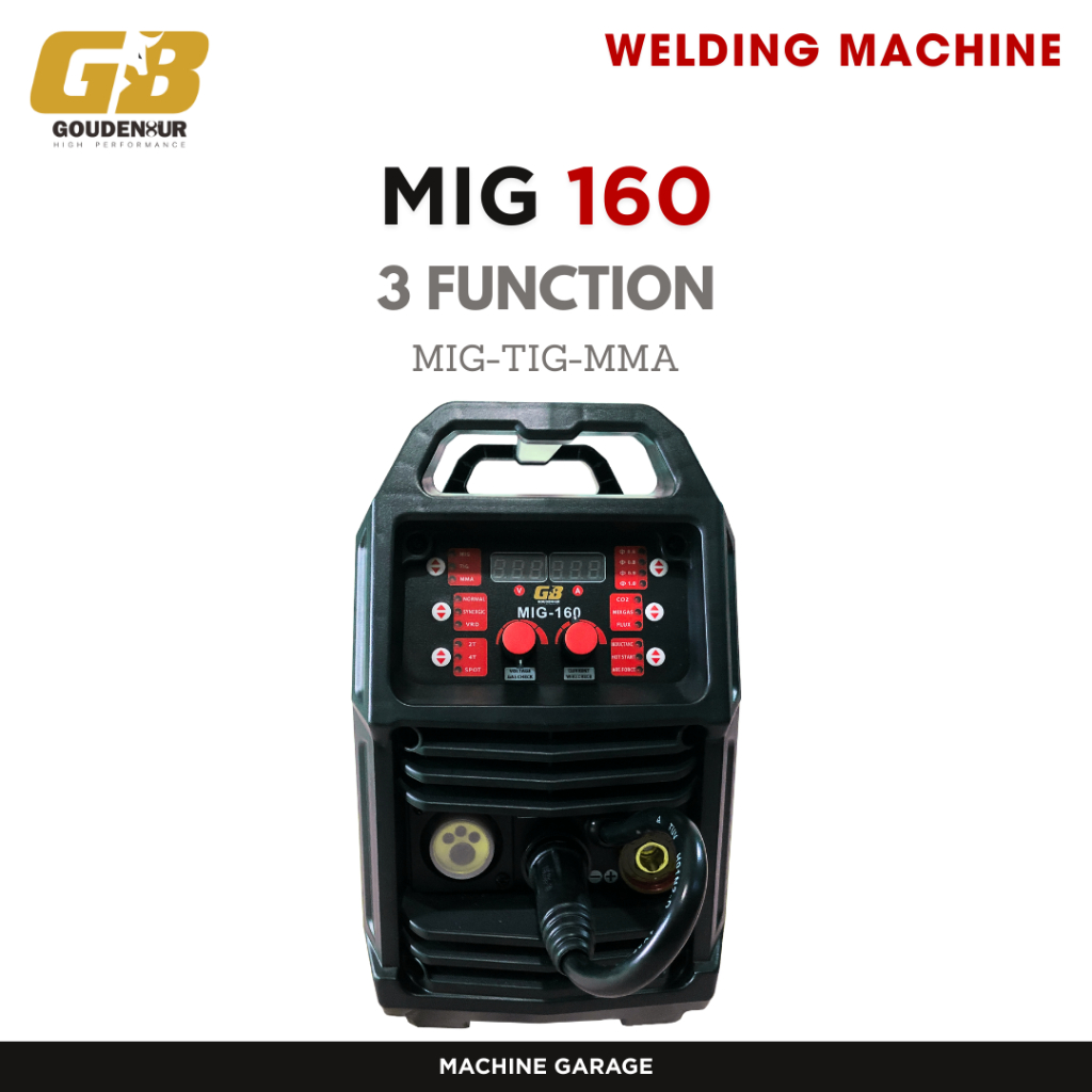 Mesin Las MIG 160 GB 3 in 1 tanpa co2 atau dengan gas