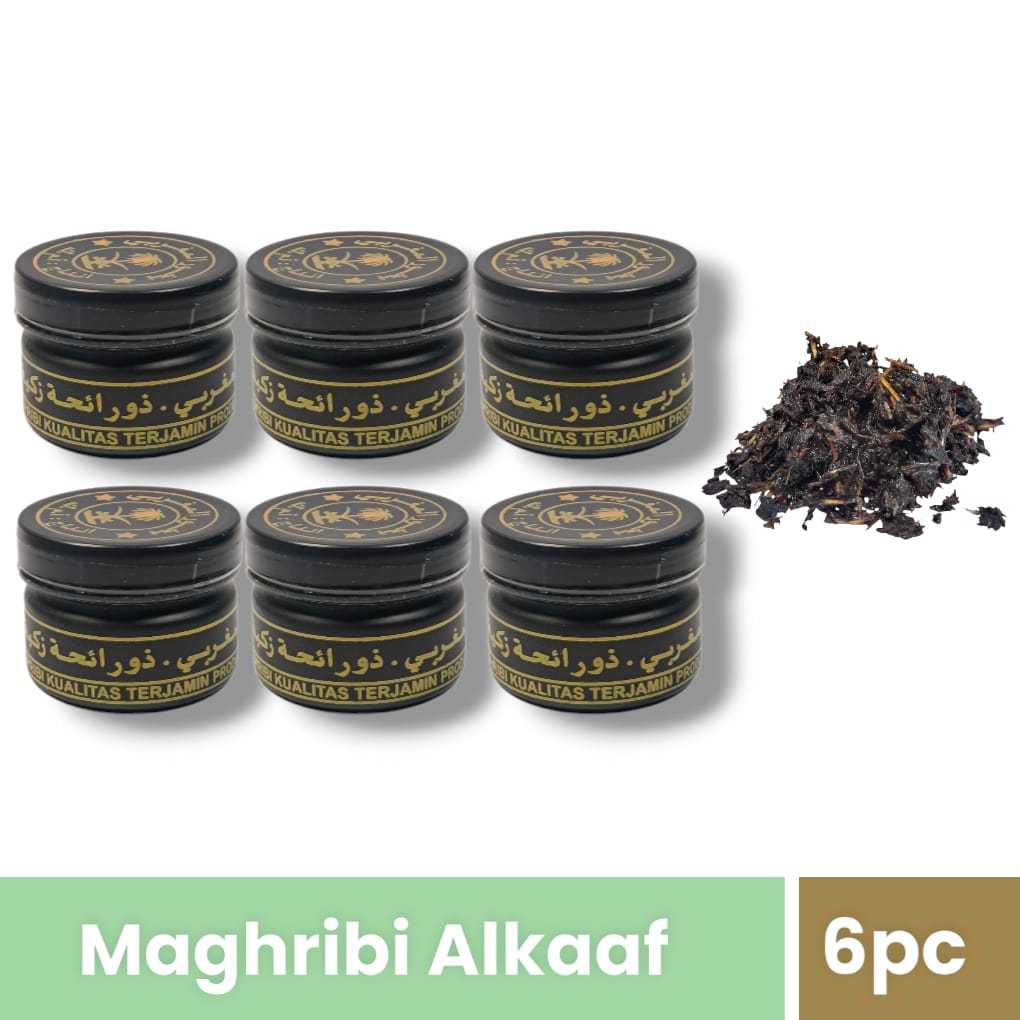 Maghribi 6 pcs al kaaf original serbuk bash/aroma kuat dan tahan lama
