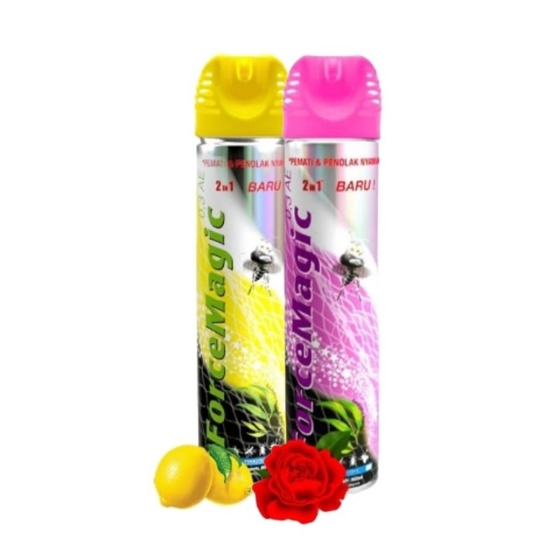 ForceMagic 600ml Obat Nyamuk Semprot Aerosol Spray Force Magic Insektisida Pemati Penolak Nyamuk Pir