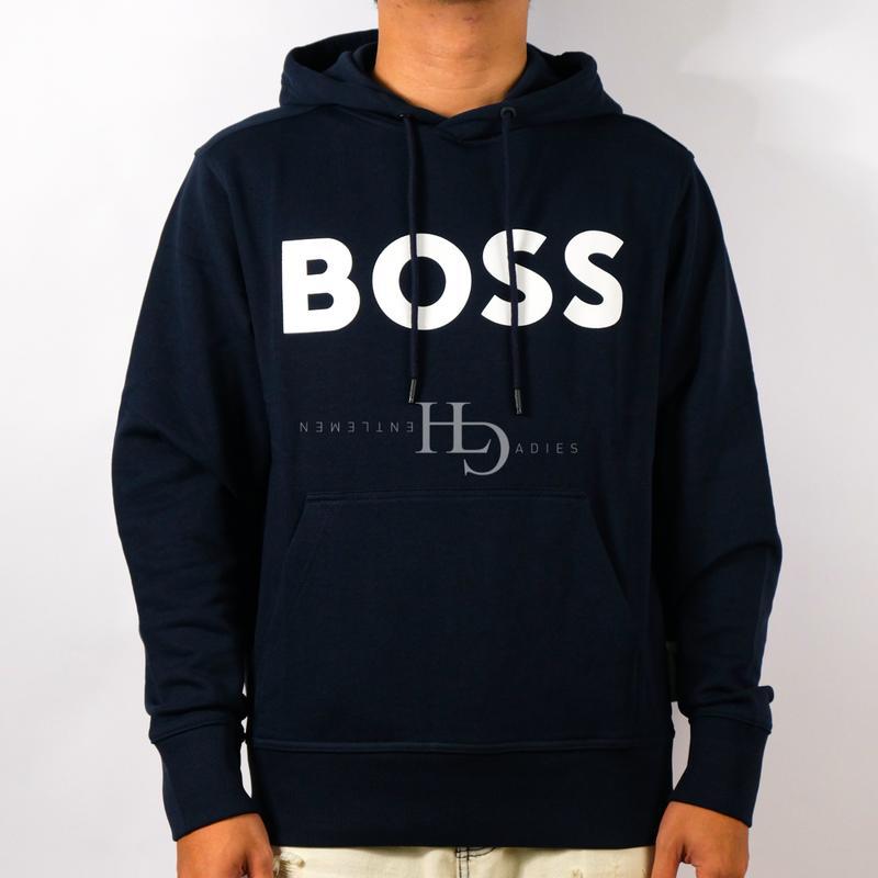 Hugo Boss Webasic Logo Hoodie Dark Blue 50523074-404