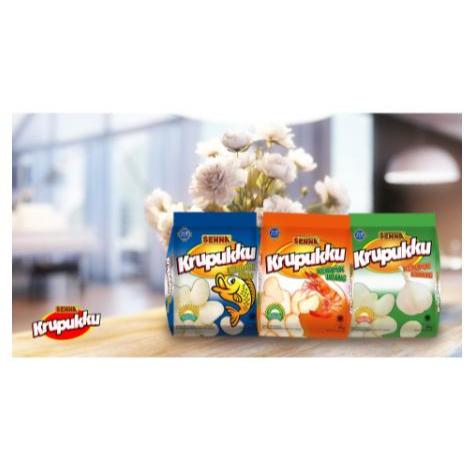 

SENNA Krupukku 250g (3 VARIAN : Ikan / Bawang / Udang) Camilan Kerupuk