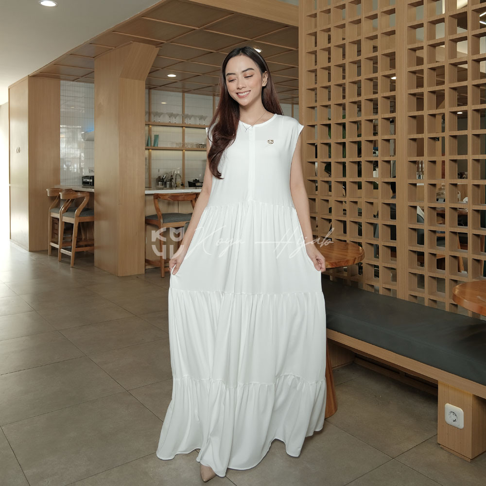 Koyuhijab KAVIA Dress/Iner Midi Dress Tanpa Lengan