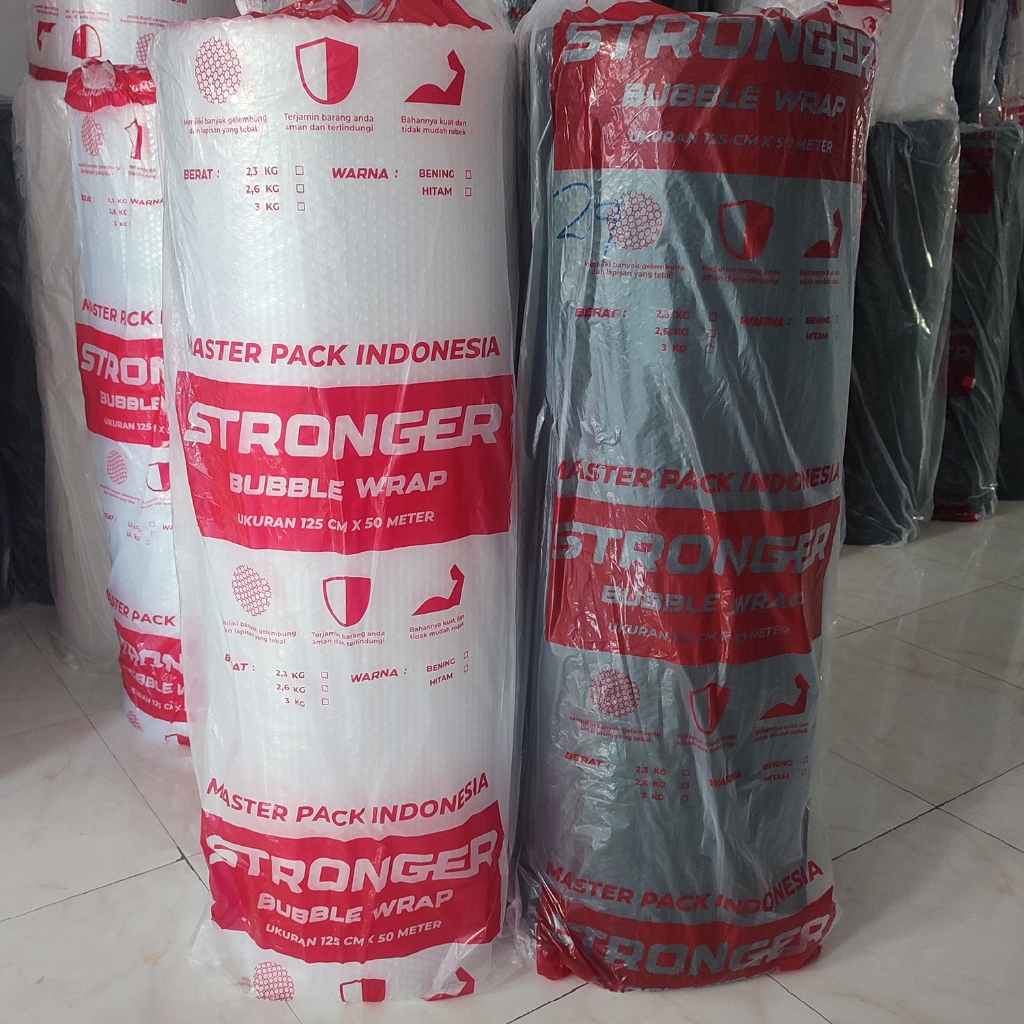 

BUBBLE WRAP MURAH EKONOMIS 125CM x 50M Berat 2,4kg