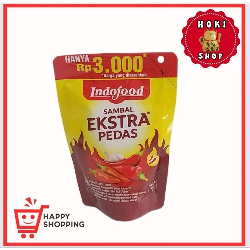 

Saus Sambal Extra Pedas Indofood 75gr / Sambal Indofood Extra Pedas