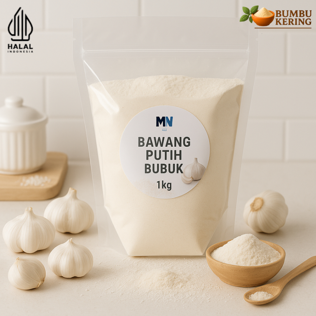 

Bumbu Kering - Bawang Putih Bubuk Murni Asli 1Kg Dapur Serbuk rempah Original