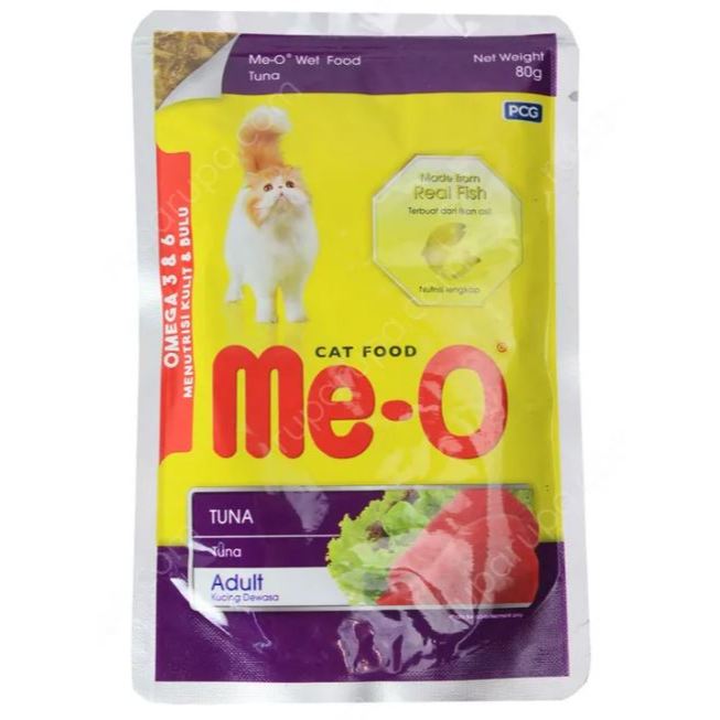 PCG Me-O Wet Food Tuna Adult Kuku & Bulu Omega 3+6