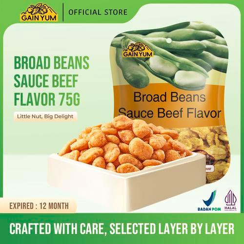 

GainYum Kacang Koro Sauce Sapi 75gr Gain Yum Broad Beans Sauce Beef 75G