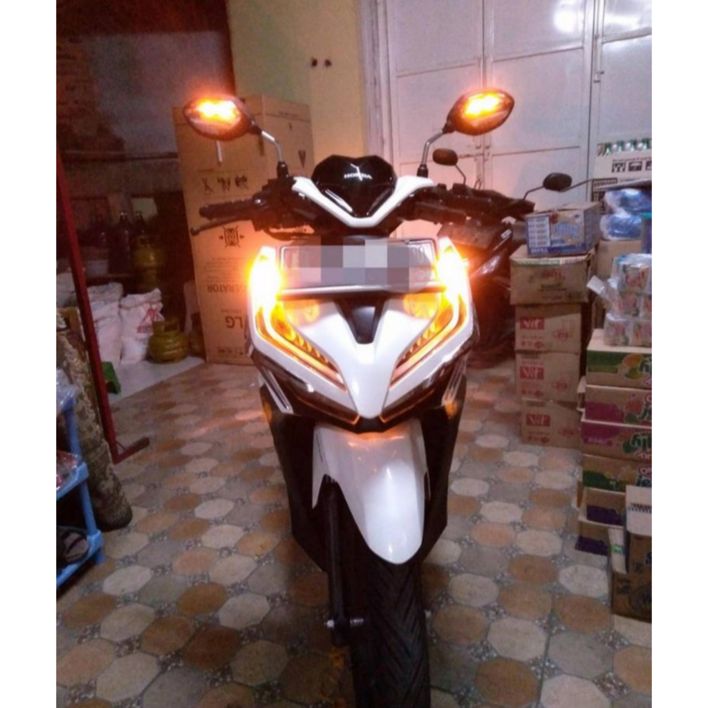 SPION MOTOR LAMPU SEIN LED TURMING LAMP FULL CHROME ELEGAN ORIGINAL HONDA VARIO 110/125/150/160 BEAT