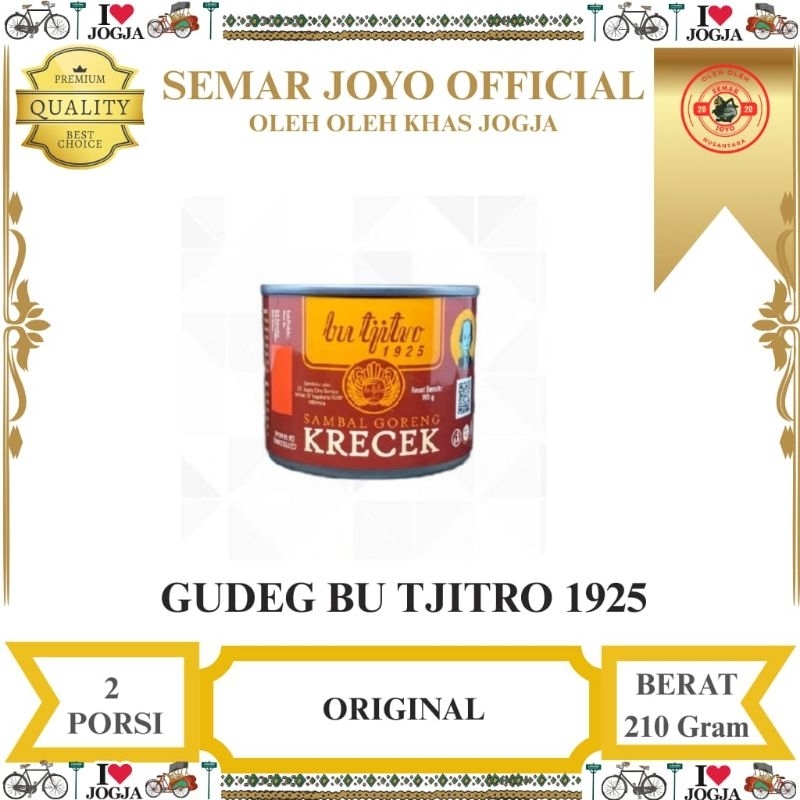 

GUDEG BU TJIDRO (1925) Terlaris Di Jakarta
