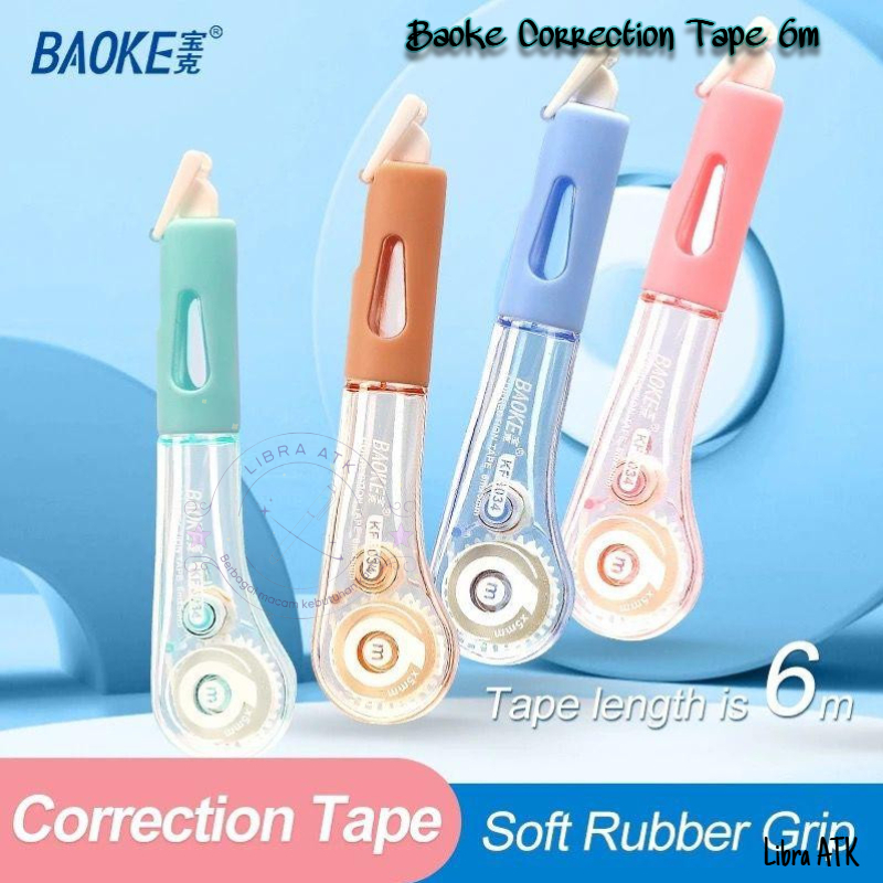 

Baoke correction tape rubber grip 6M KF3034 per pcs