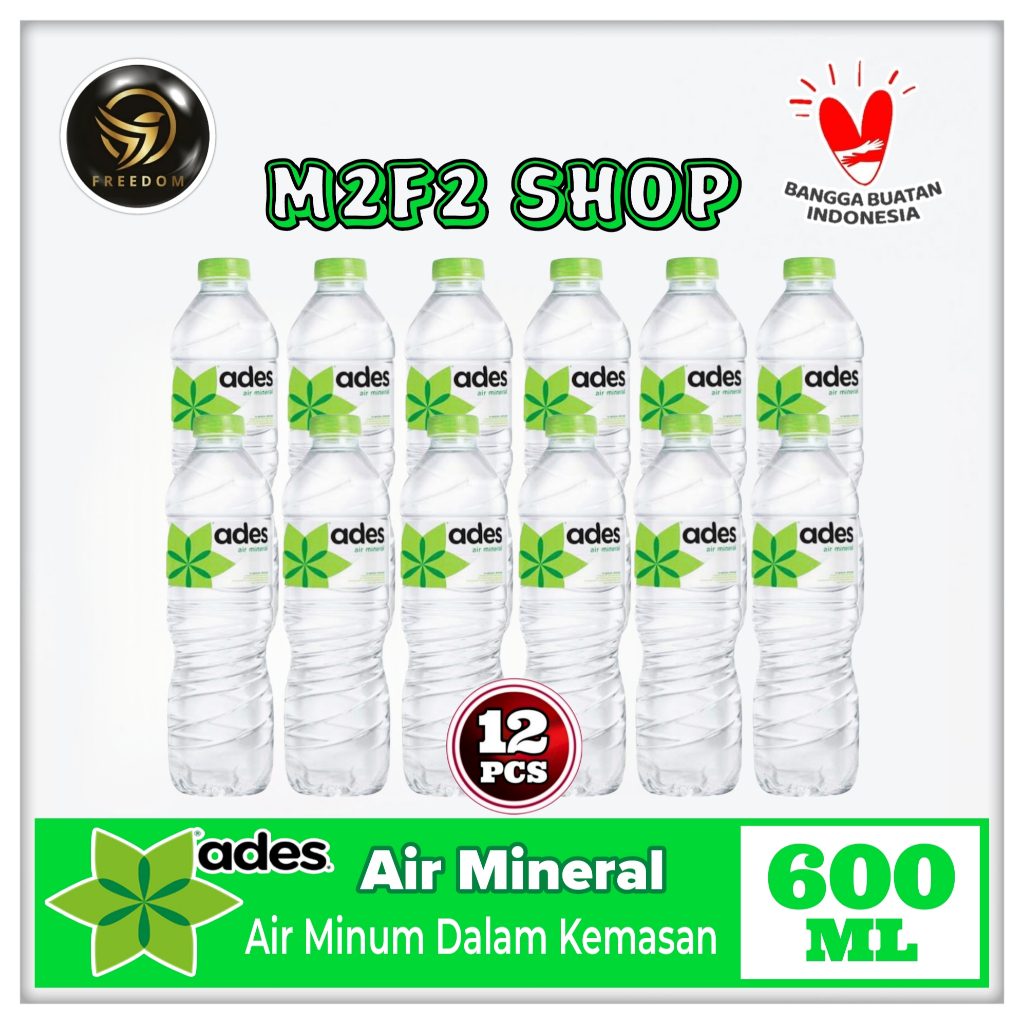 

Air Mineral Ades Botol Tanggung Pet - 600 ml (Kemasan 12 Pcs)