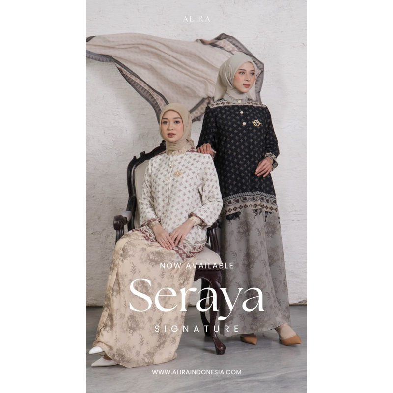Seraya  Dress  Busui Terbaru Gamis Alira Original Branded Premium Quality Simple Cantik Nyaman cocok