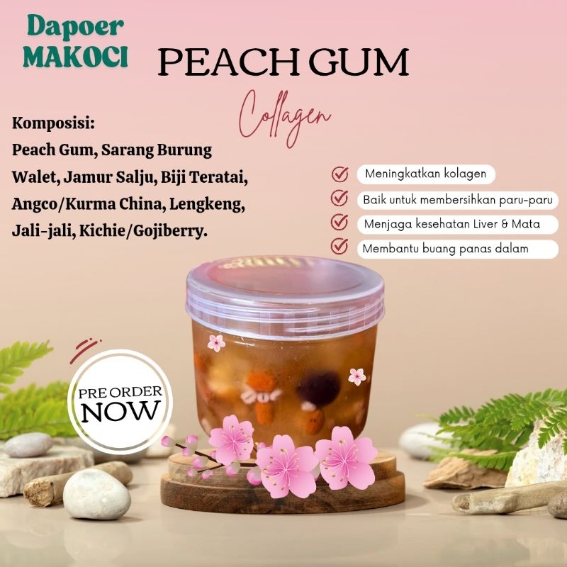 

LOW SUGAR PEACH GUM COLLAGEN 400 ML SPECIAL PROMO
