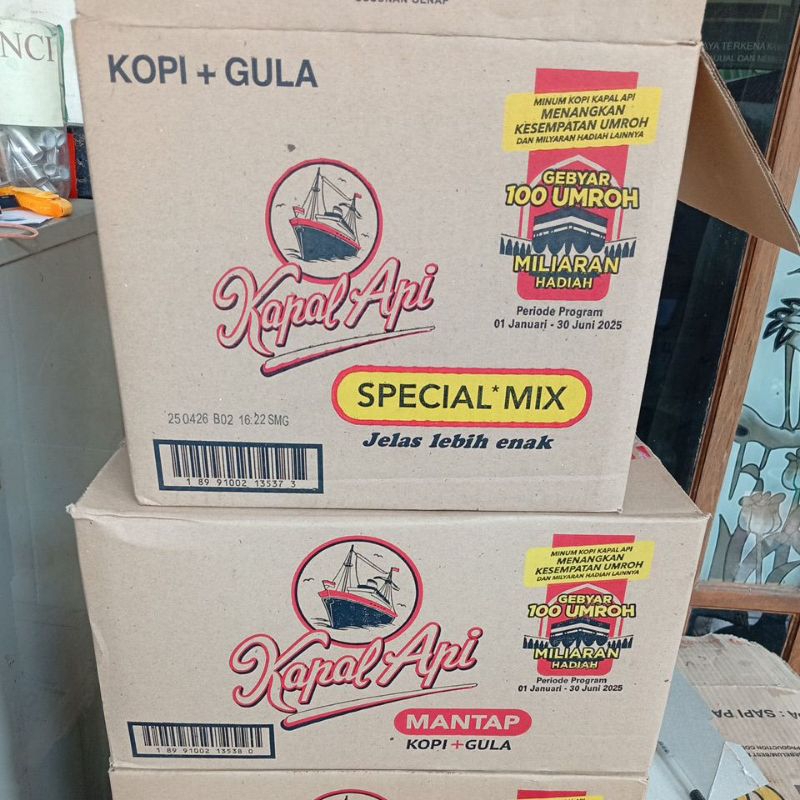 

Kapal Api Mantap 24gr - Kapal Api Special Mix 23gr Karton Dus