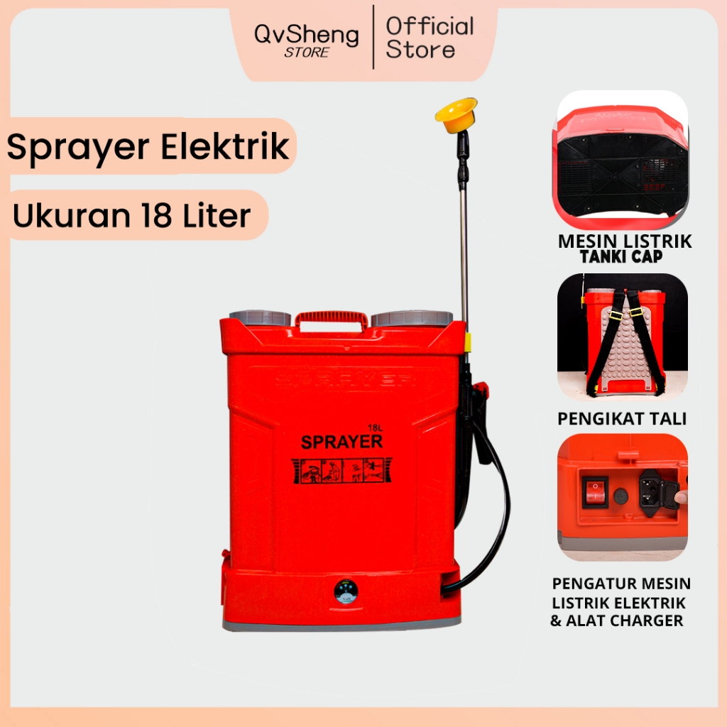 Pressure Sprayer Elektrik - Semprotan Elektrik - Tanaman - 18L