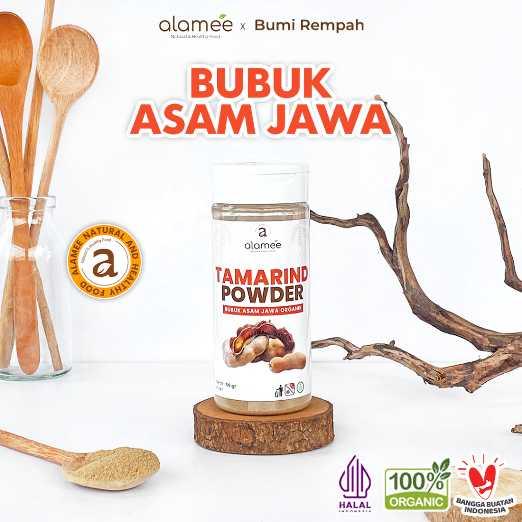 

ALAMEE Bubuk Asam Jawa Tamarind Seasoning Poweder Murni Tanpa Campuran Bumbu Masakan Dapur 80gr