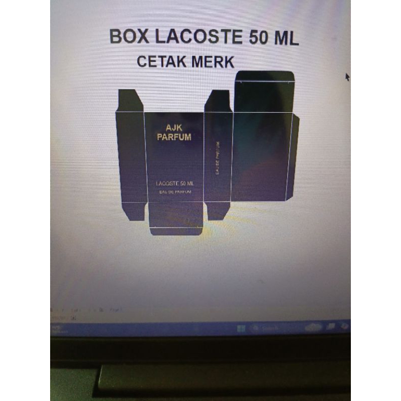 

BOX LACOSTE 50 ML CETAK MERK