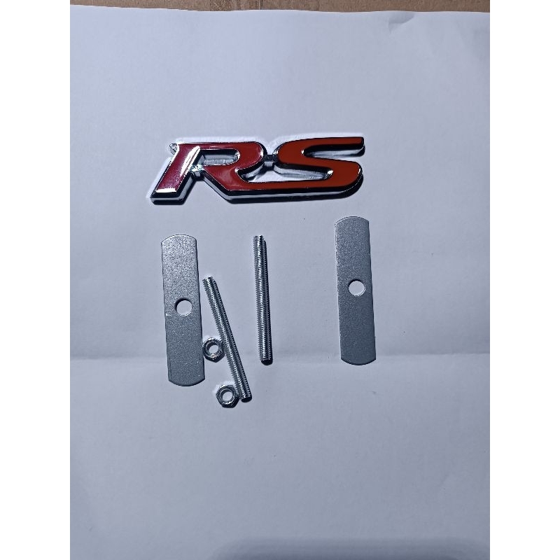 Emblem logo RS brio depan